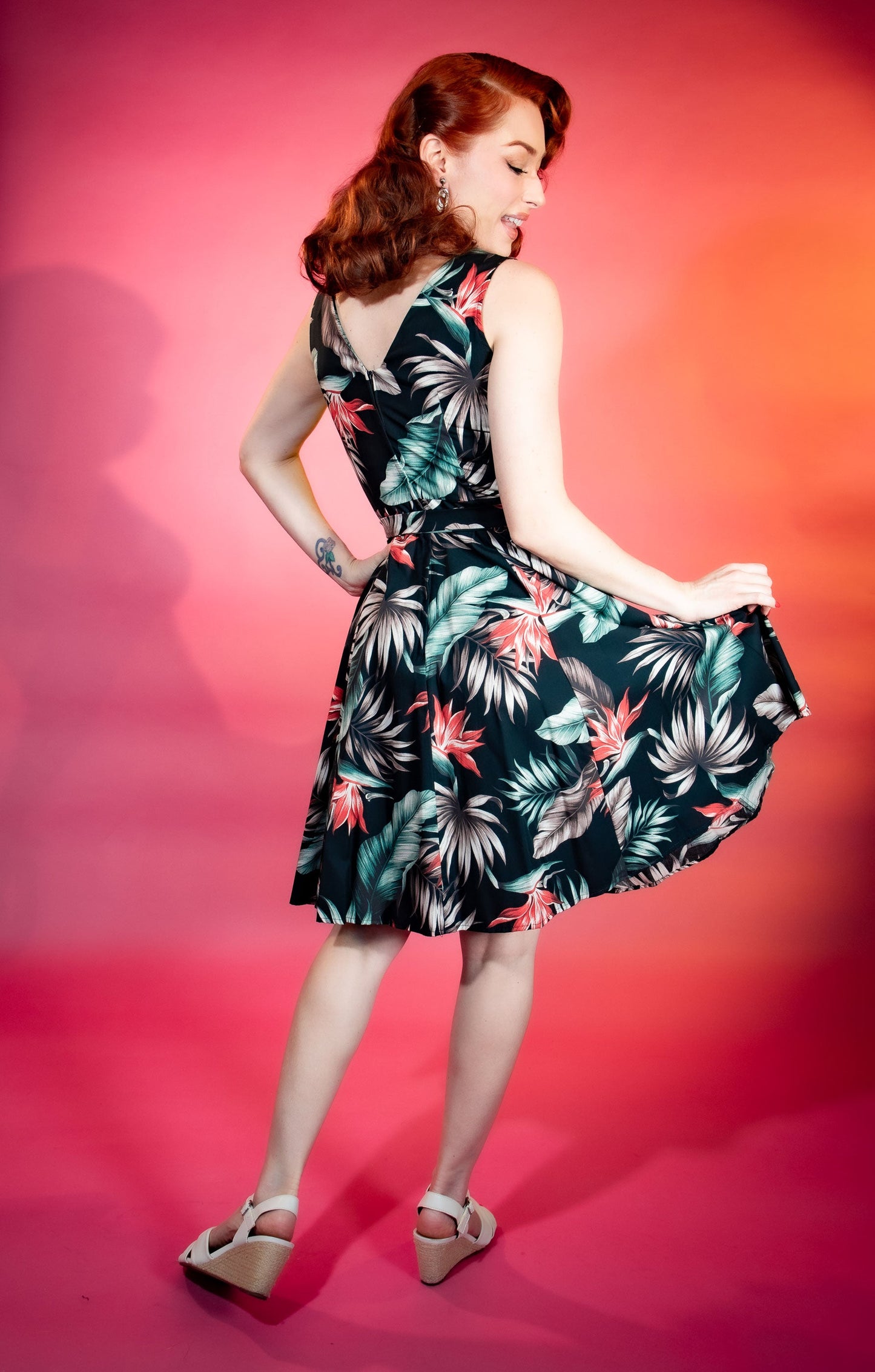 Marie Dress - Bird of Paradise, Black *sale