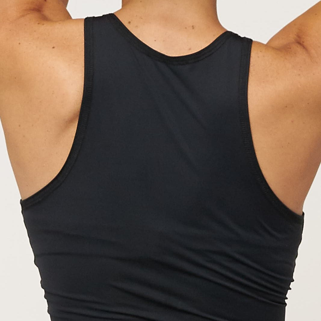 Solid Black Mermaid Tank