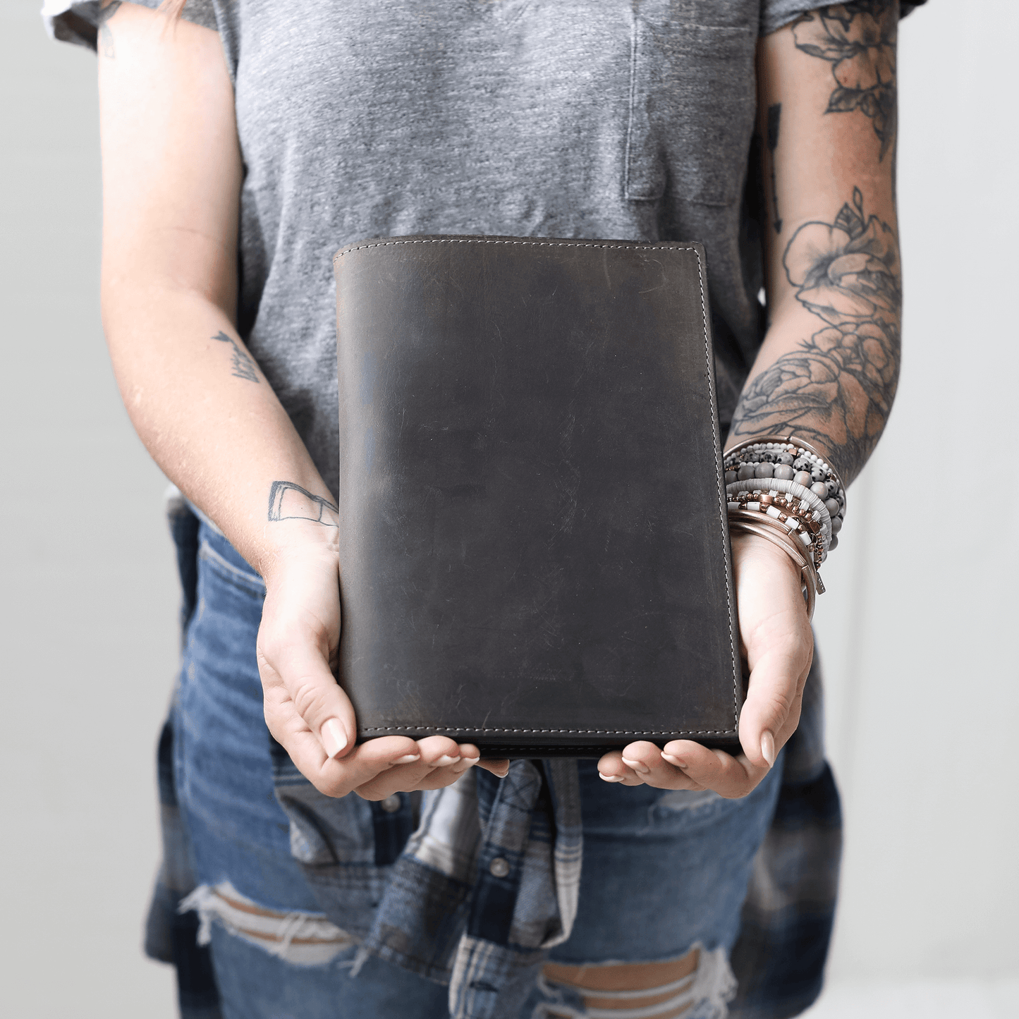 Leather Steno Pad All For American