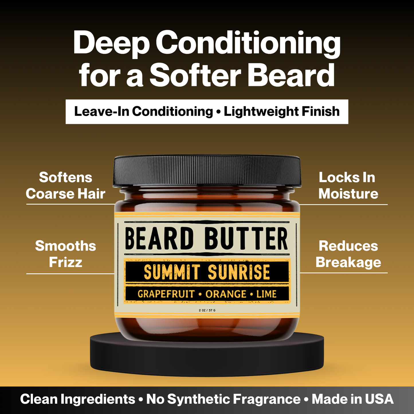 Summit Sunrise Beard Butter - Grapefruit, Orange, Lime