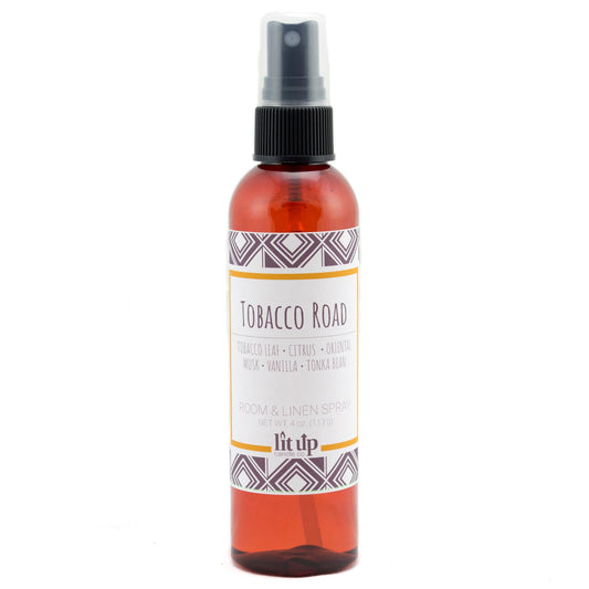Tobacco Road 4 oz. room & linen spray | Tobacco, Caramel