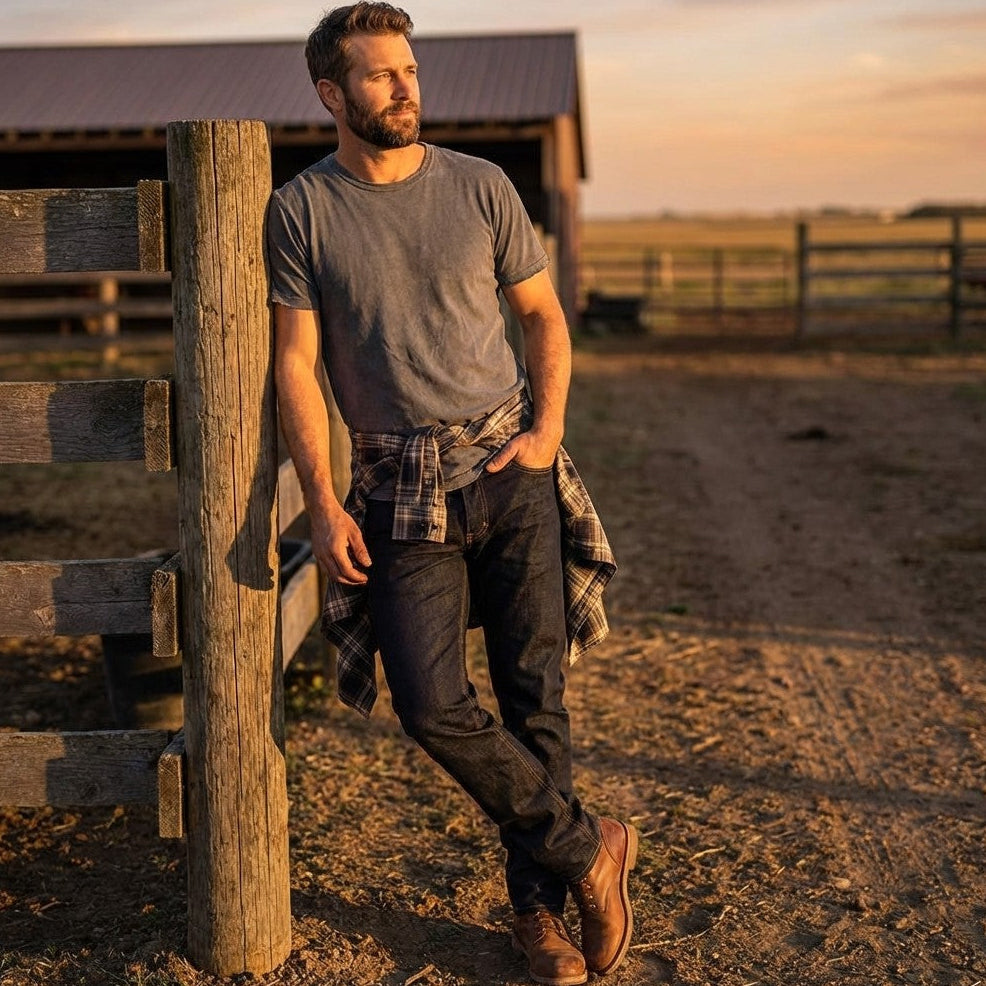Tailored Fit Dark Wash
