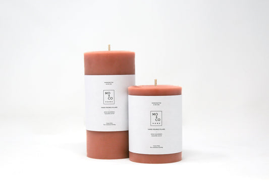 Terra Cotta | Beeswax Pillar Candle