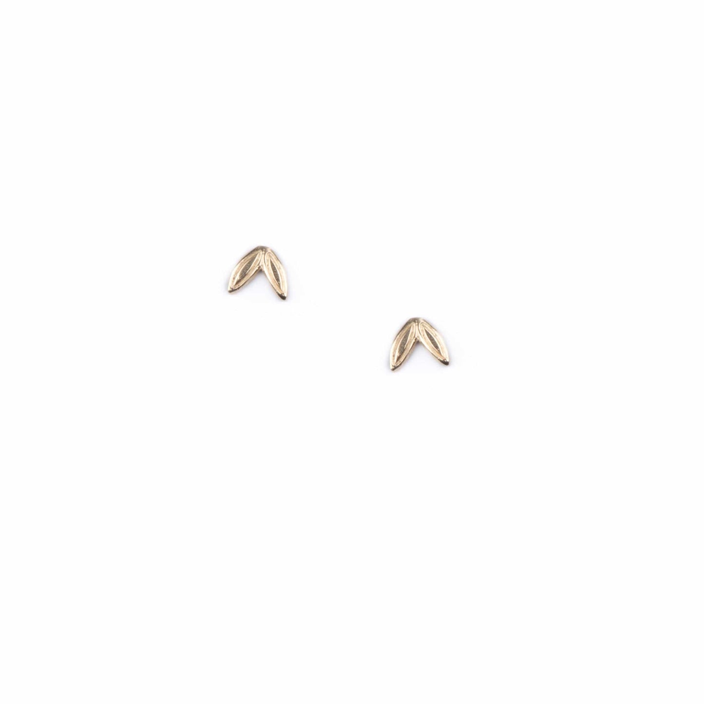 Tiny Laurel Stud Earrings