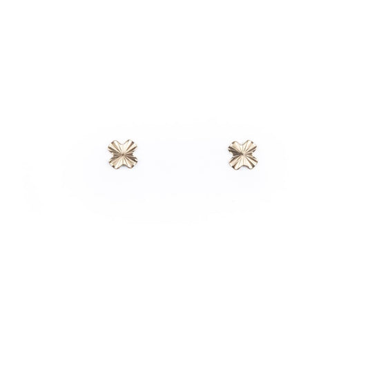 Tiny Starburst Clover Stud Earrings