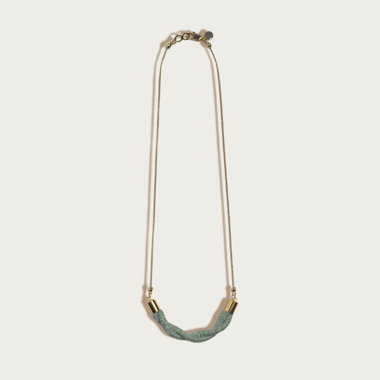 Twist Fiber + Chain Necklace