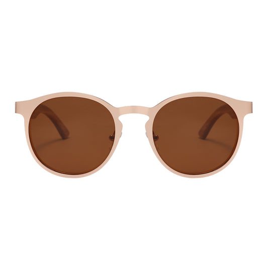 Hybrid Wooden Rounds - Real Wood & Polarized Lenses by WUDN