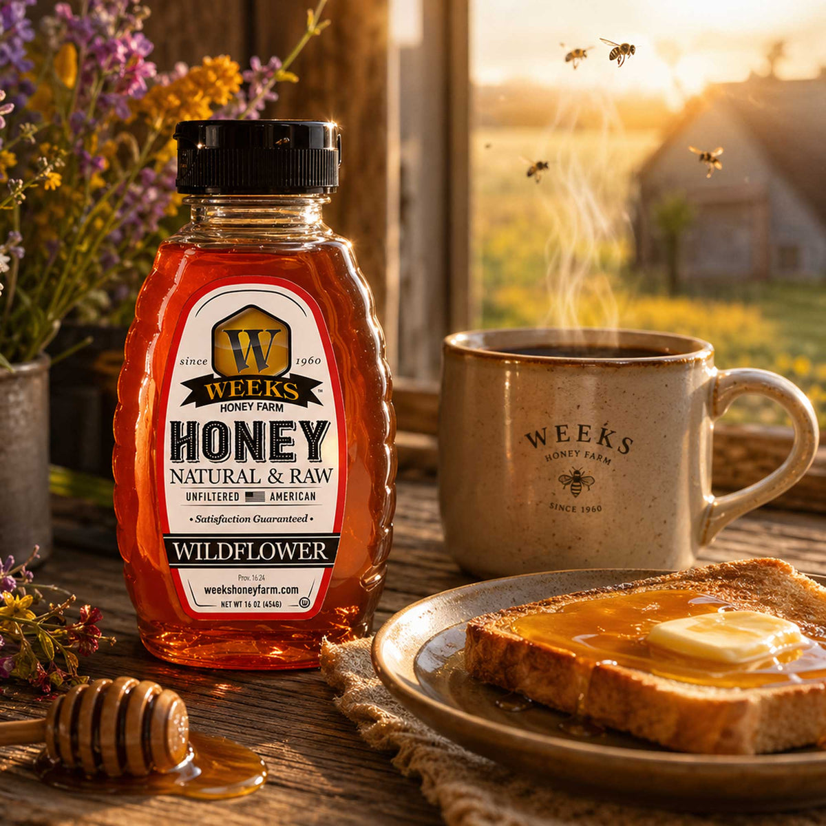 Georgia Wildflower Honey | Raw, Unfiltered & Floral