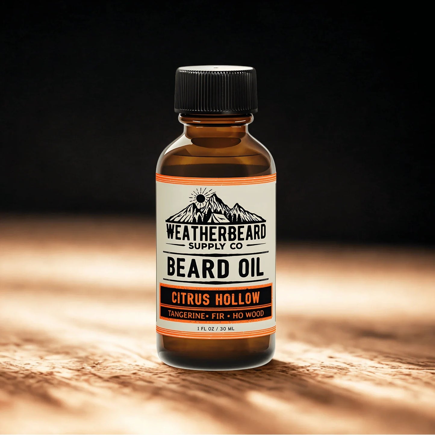 Citrus Hollow Beard Oil - Tangerine, Fir, Ho Wood
