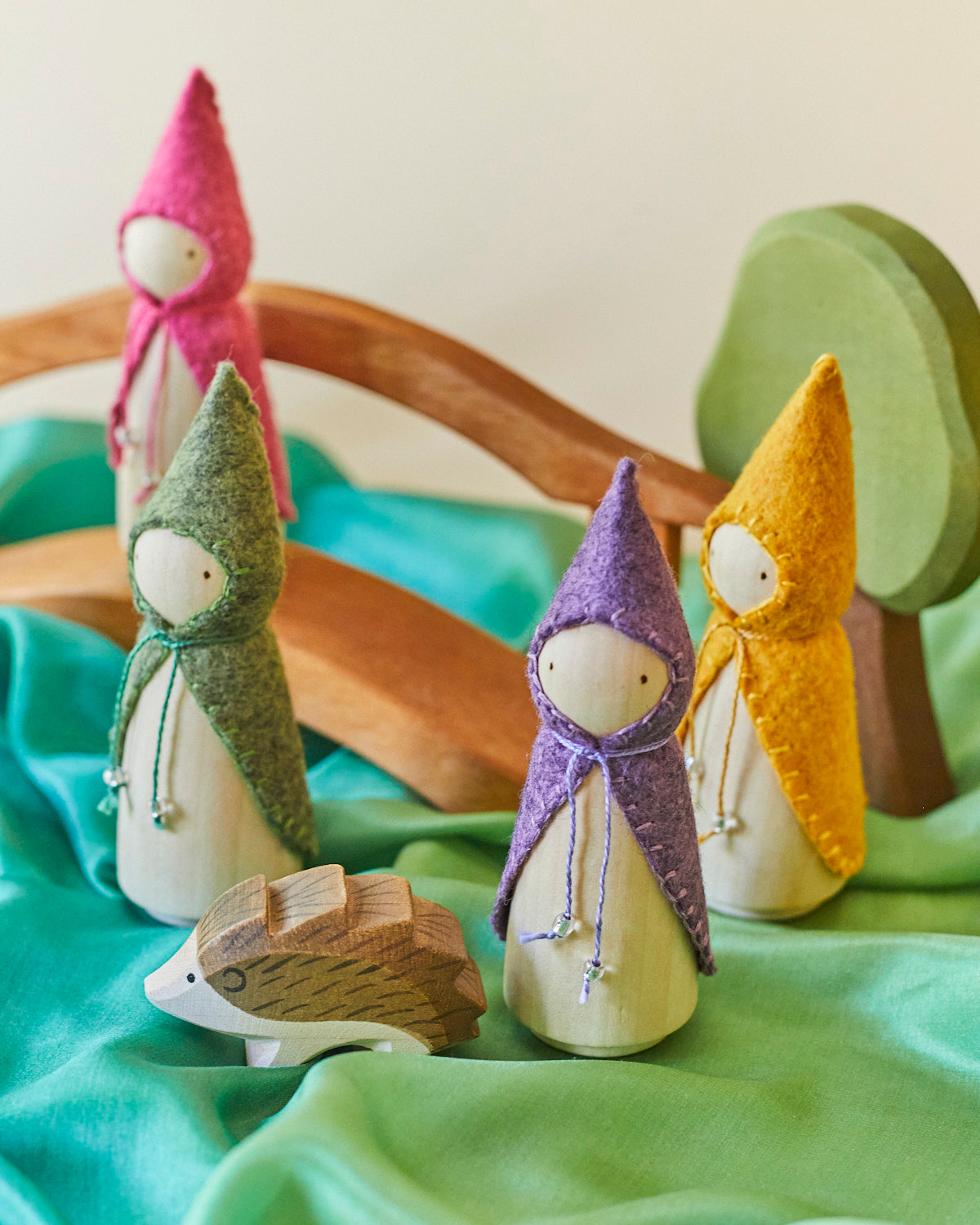 Yellow Wooden Gnome