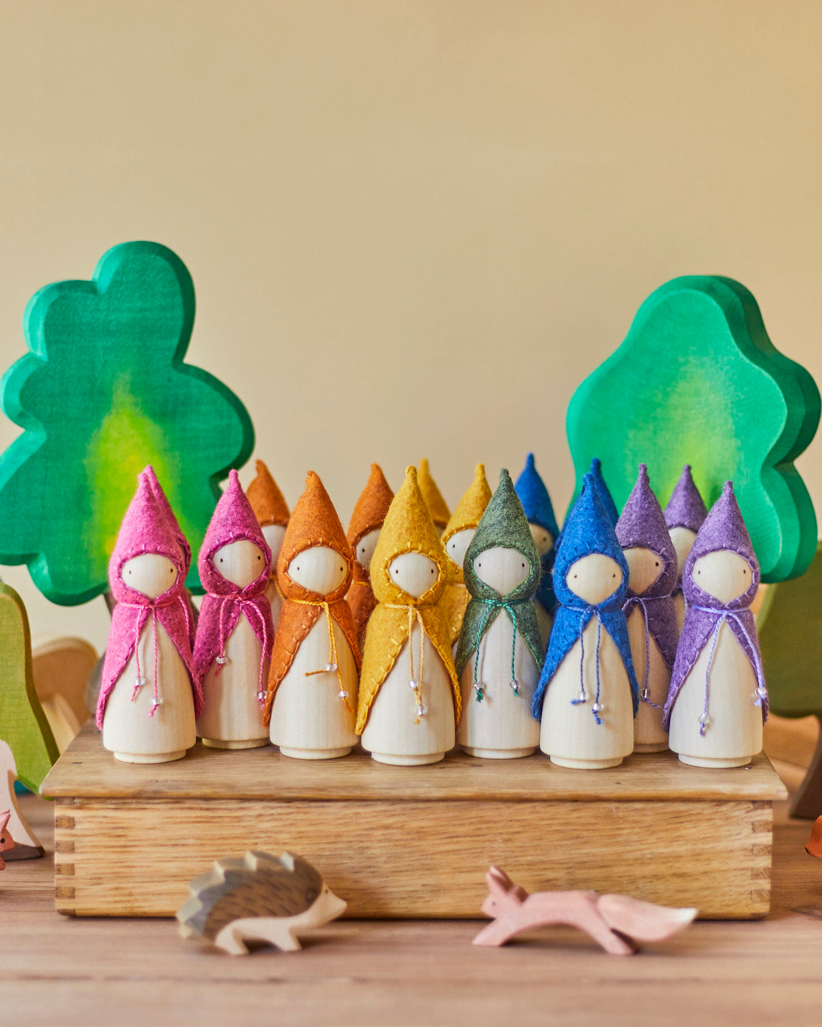 Purple Wooden Gnome