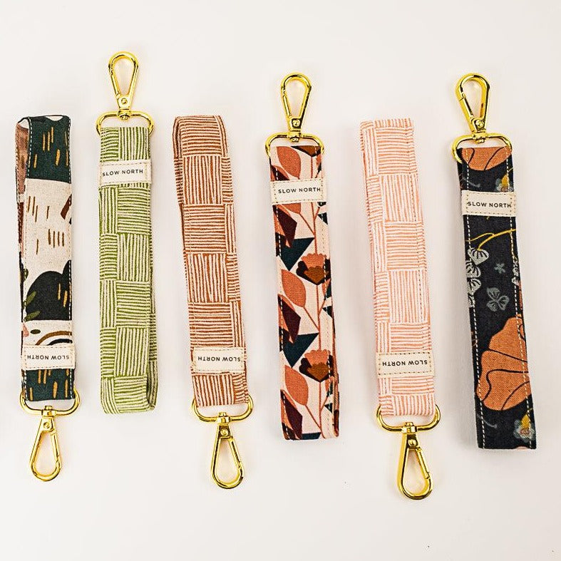 Wristlet Keychain - Pink Pampas