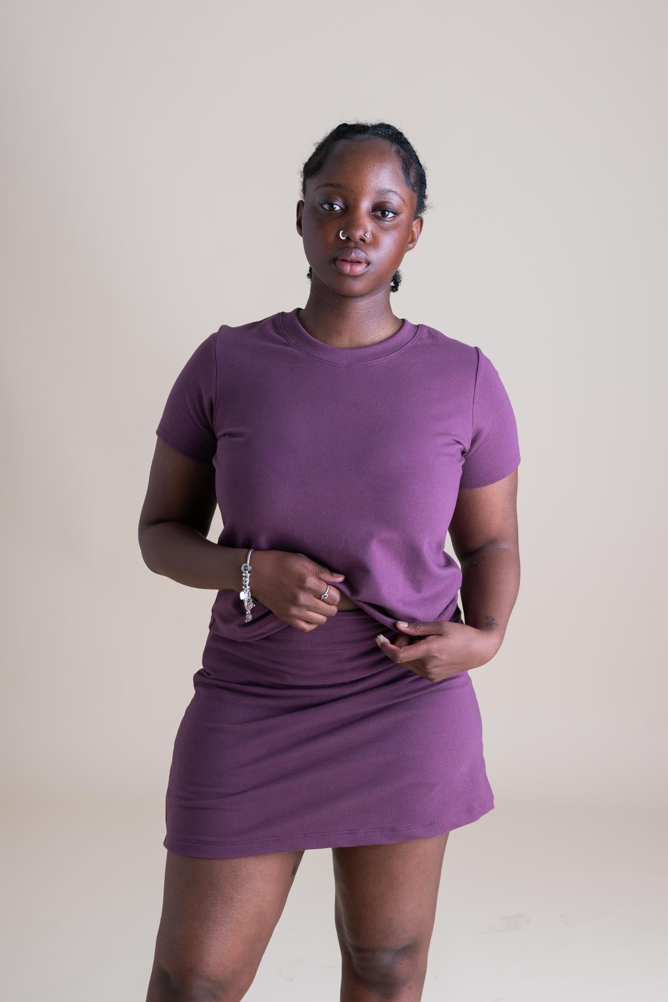 Liza Tee (Updated) in Plum