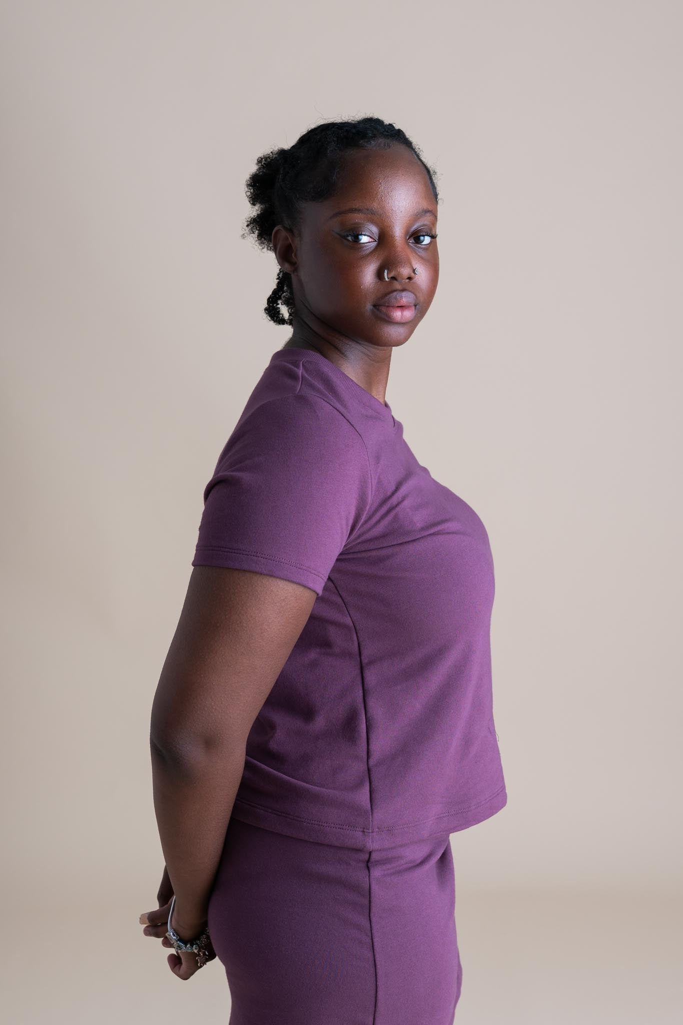 Liza Tee (Updated) in Plum