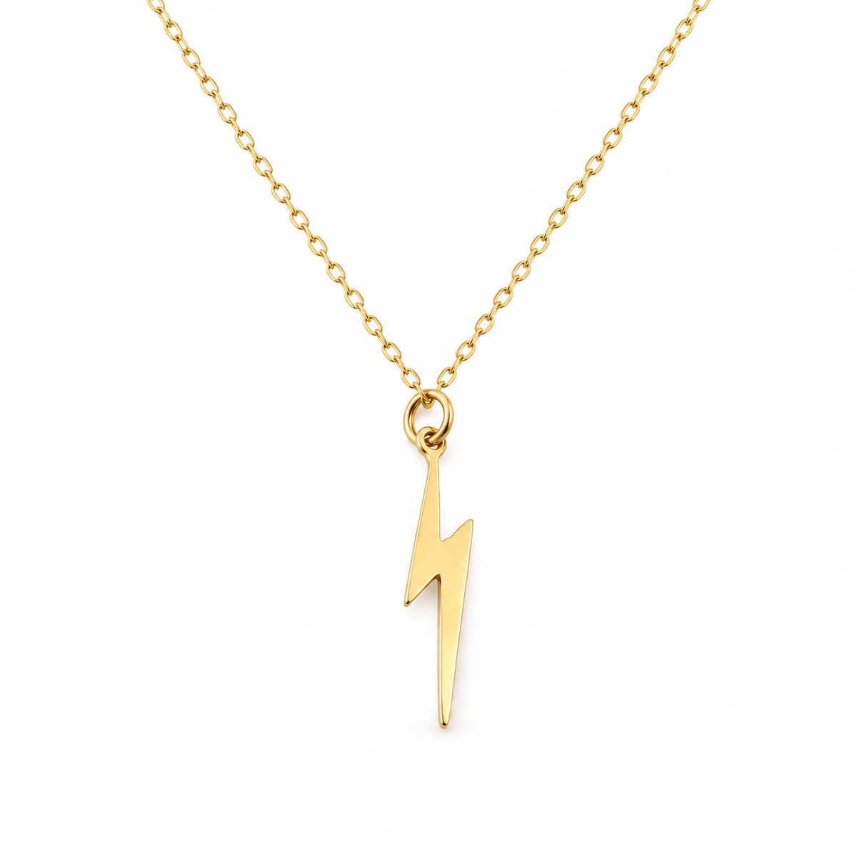 Lightning Bolt Necklace - Gold Filled