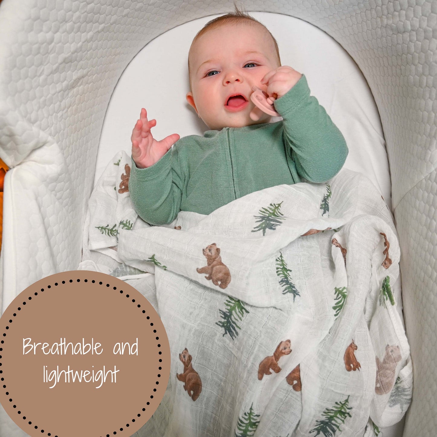 Baby Bear Swaddle Blanket