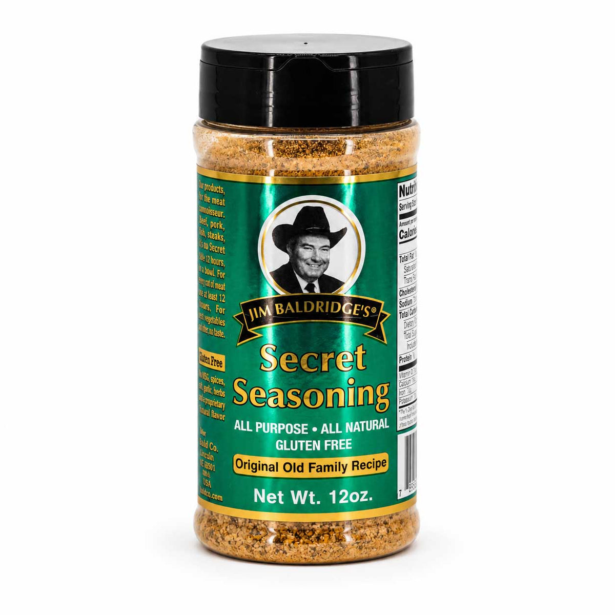 Jim Baldridge Secret Seasoning | 12 oz | Gluten Free | Baldridge Food Company
