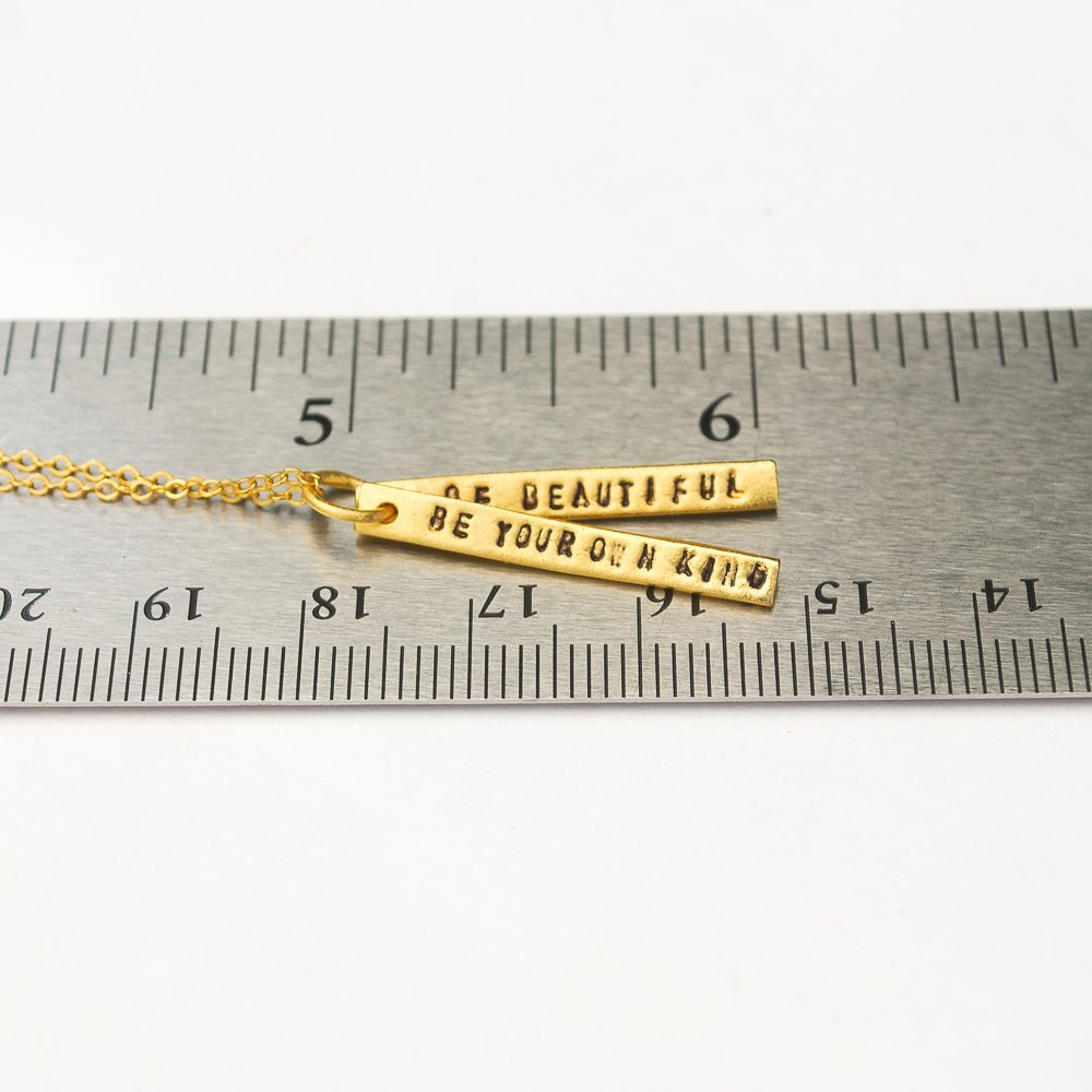 Be Your Own Kind of Beautiful - Quote Necklace