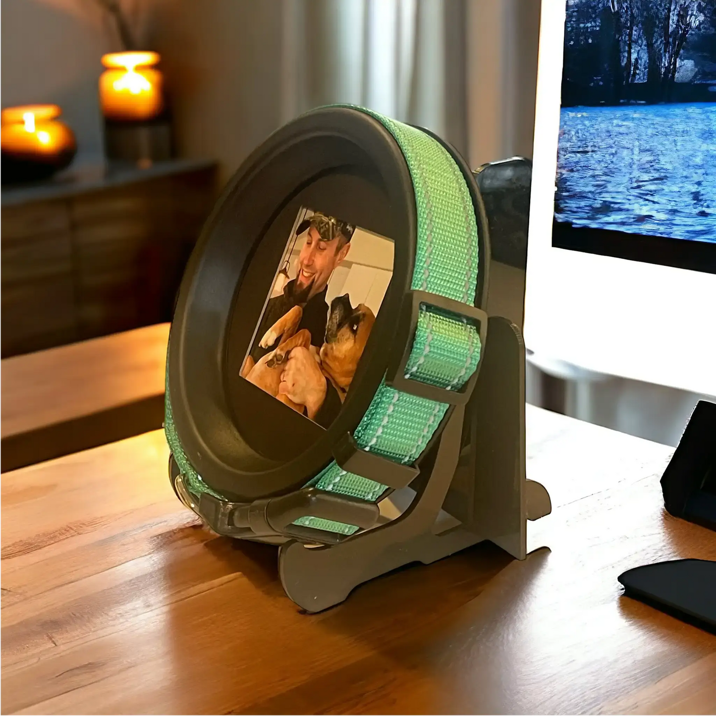 Medium Dog Collar Frame and Stand Bundle | "The Beagle" Resin