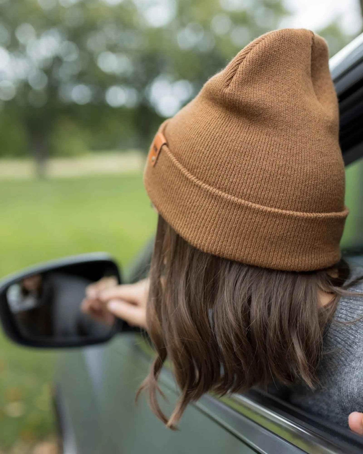 HAAKWEAR Traditional Camel Brown Beanie | Classic Cuffed Knit Hat | Made in USA