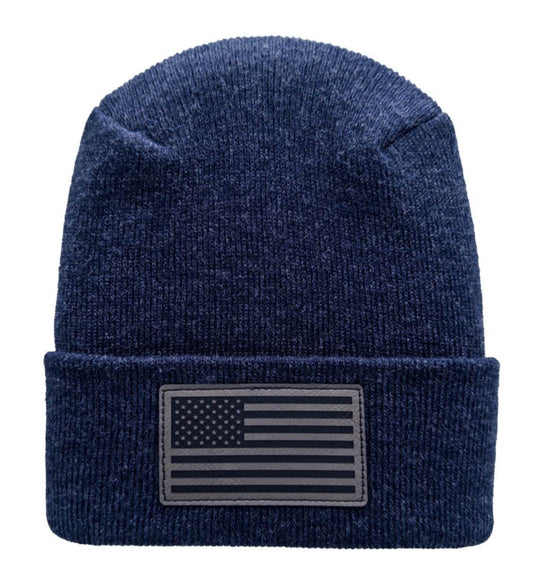 Haakwear American Flag Beanie, H Stitch Beanie