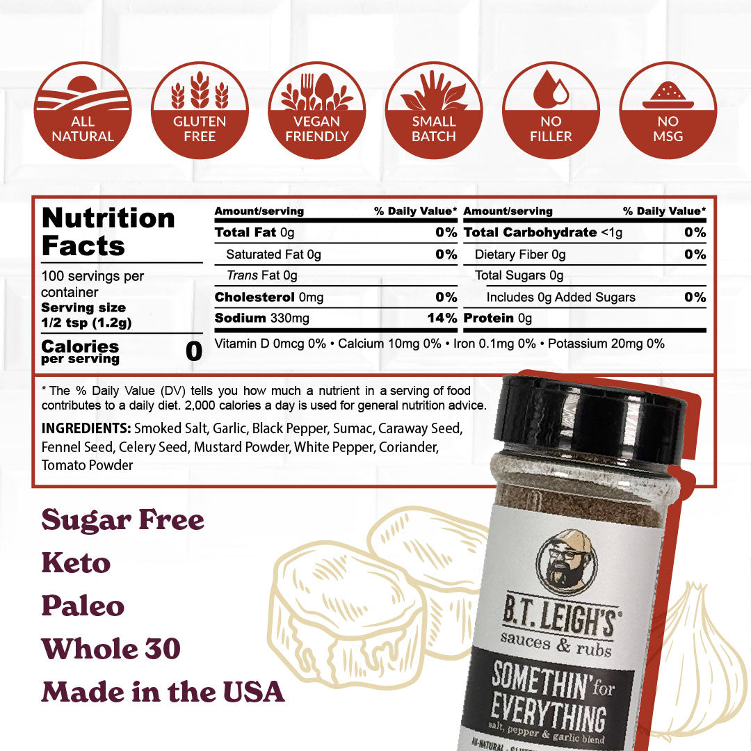 All Purpose Salt, Pepper,  & Garlic Seasoning