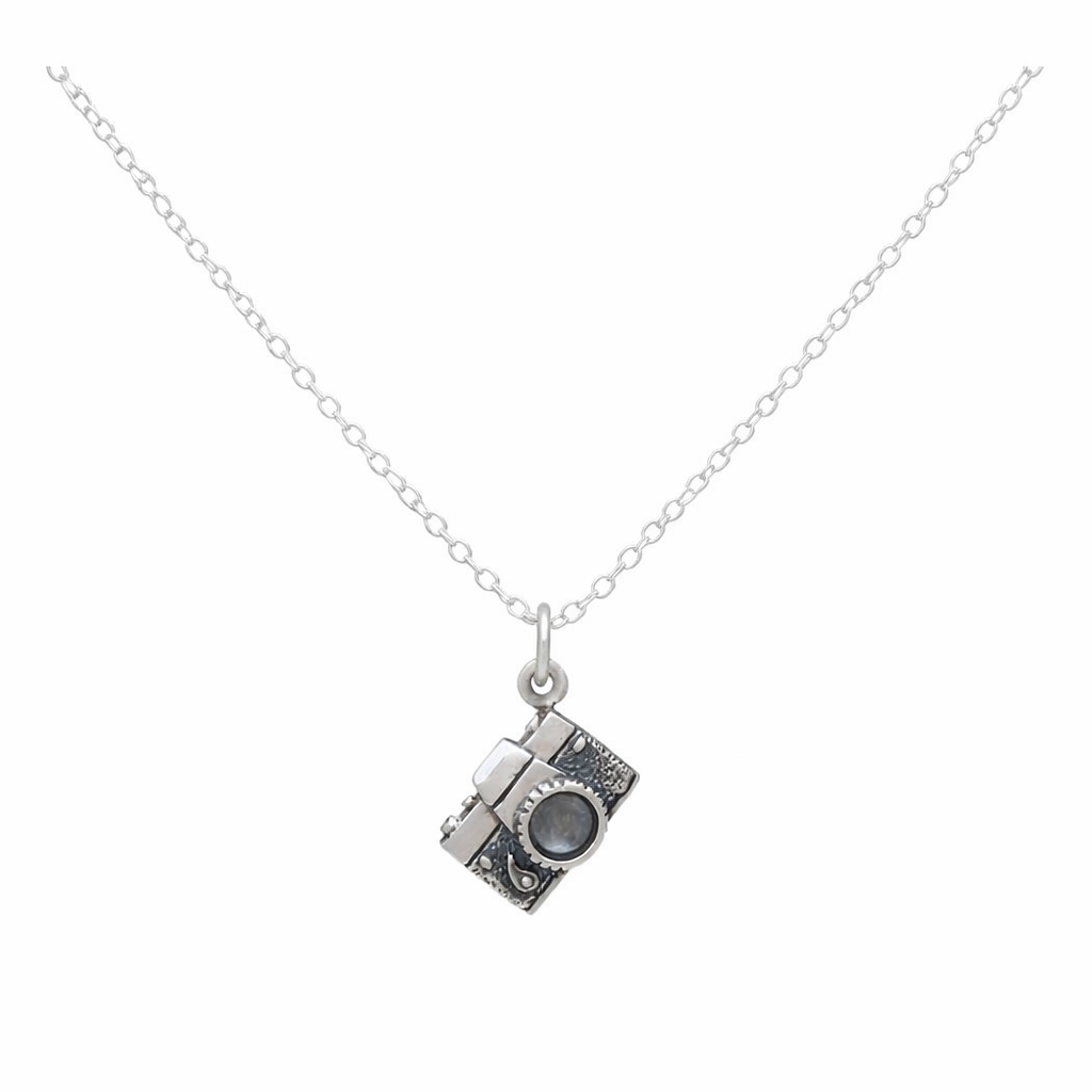 Sterling Silver Vintage Camera Necklace – Photographer Gift