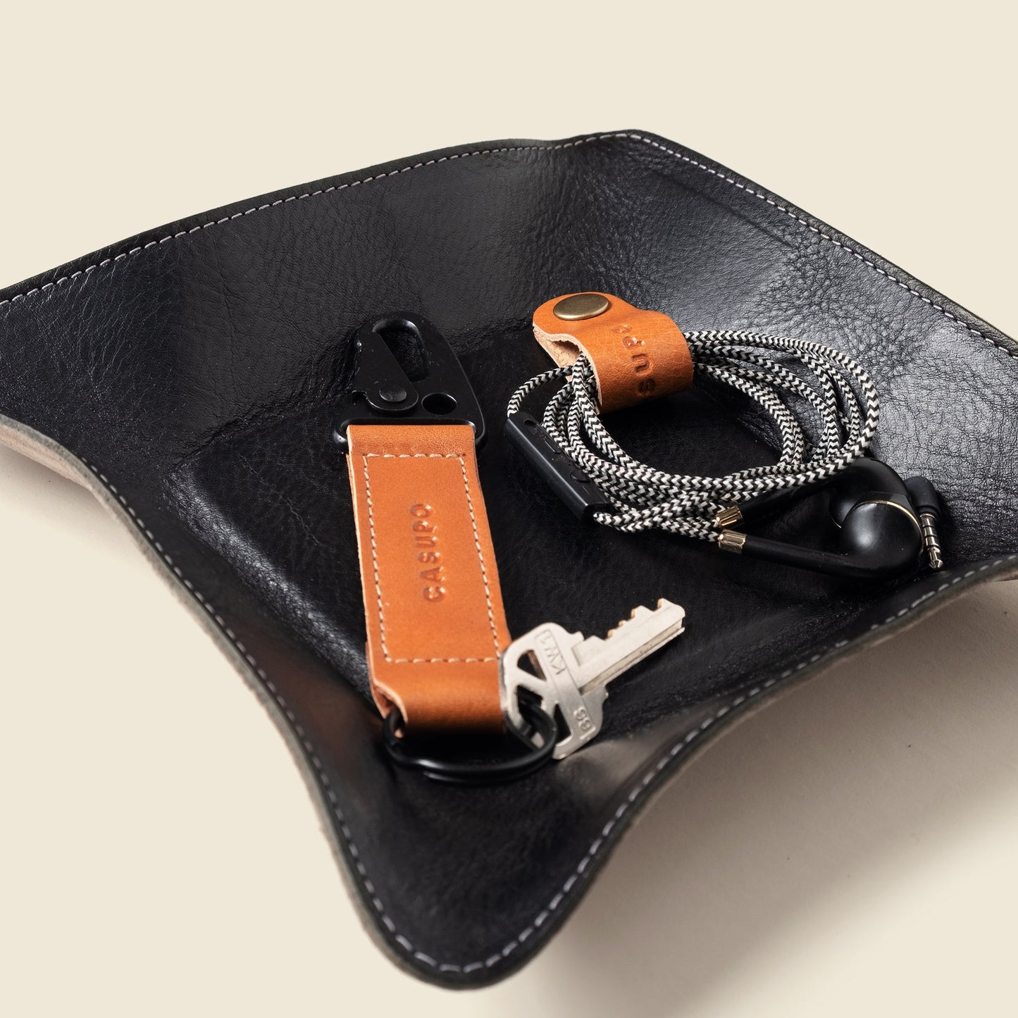 Travel valet tray - Black