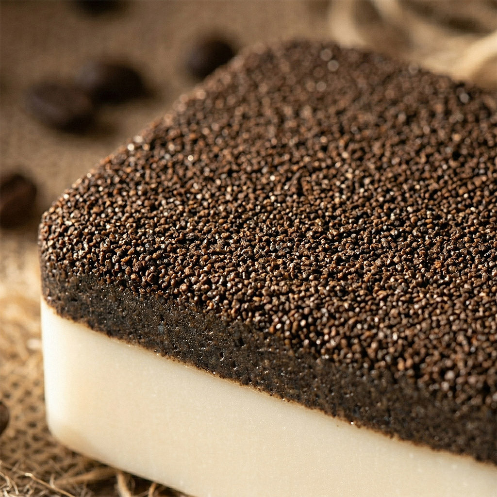 Lavender Coffee Soap — 2-in-1 Exfoliating Bar