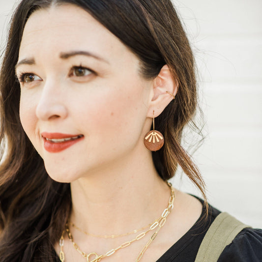 Cognac Oakleigh Earrings