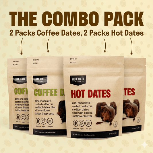 Chocolate Stuffed Dates Variety Pack - 4 Pouches