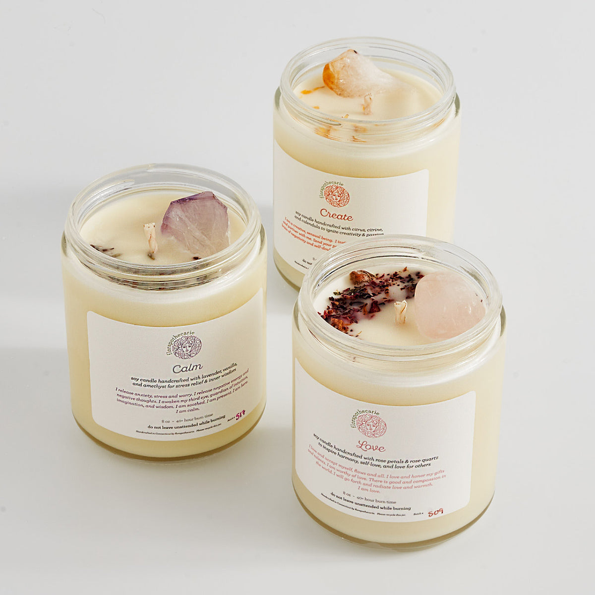 Calm Crystal Candle