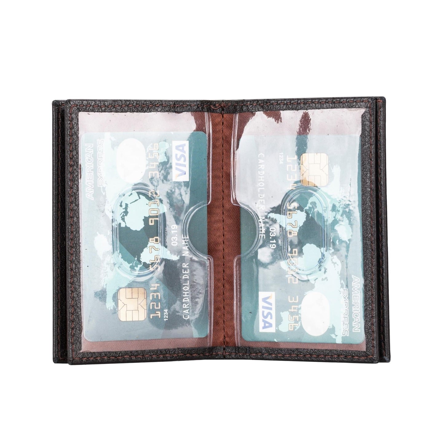 Denver Luxury Full-Grain Leather Cardholder for Men