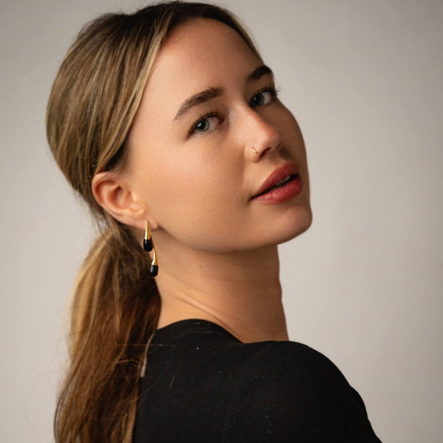 Interchangeable Double Drop Earrings