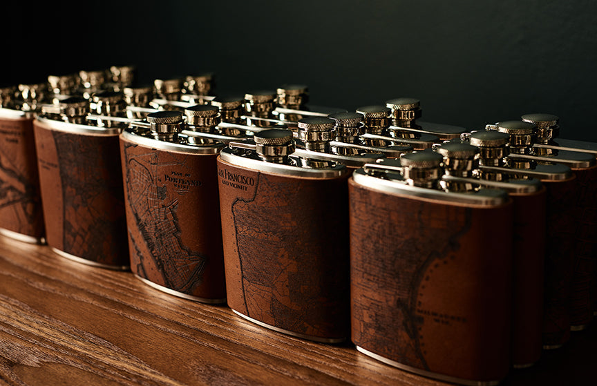London Map Flask