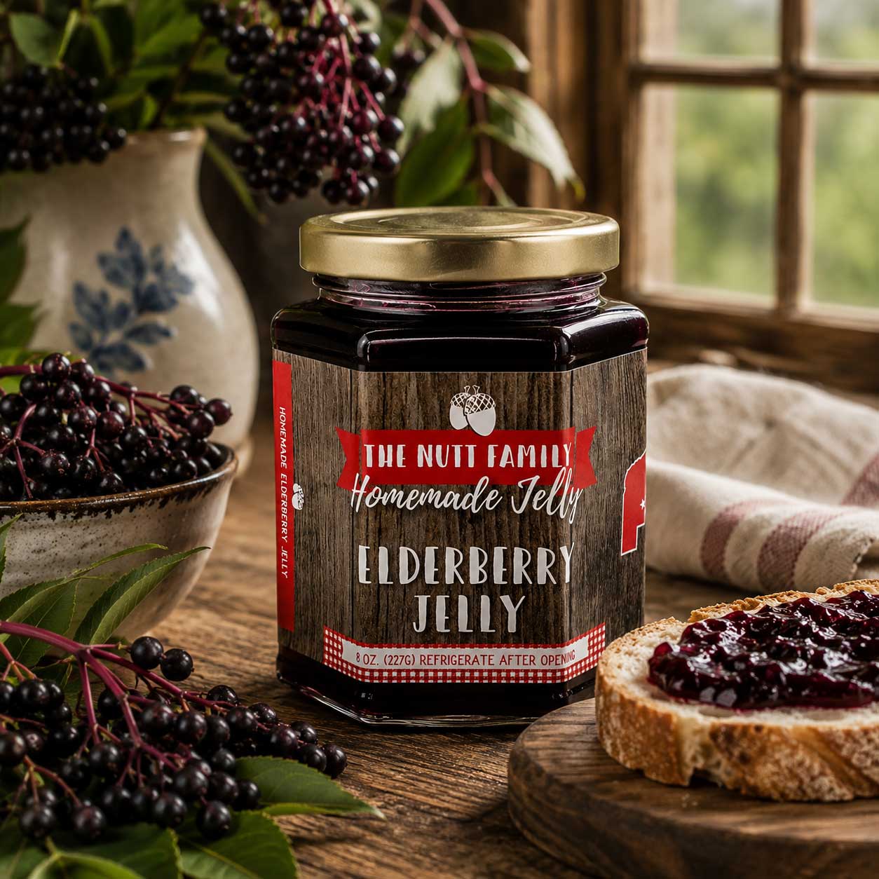Elderberry Jelly | 9 oz | Nutt Family Jams & Jellies
