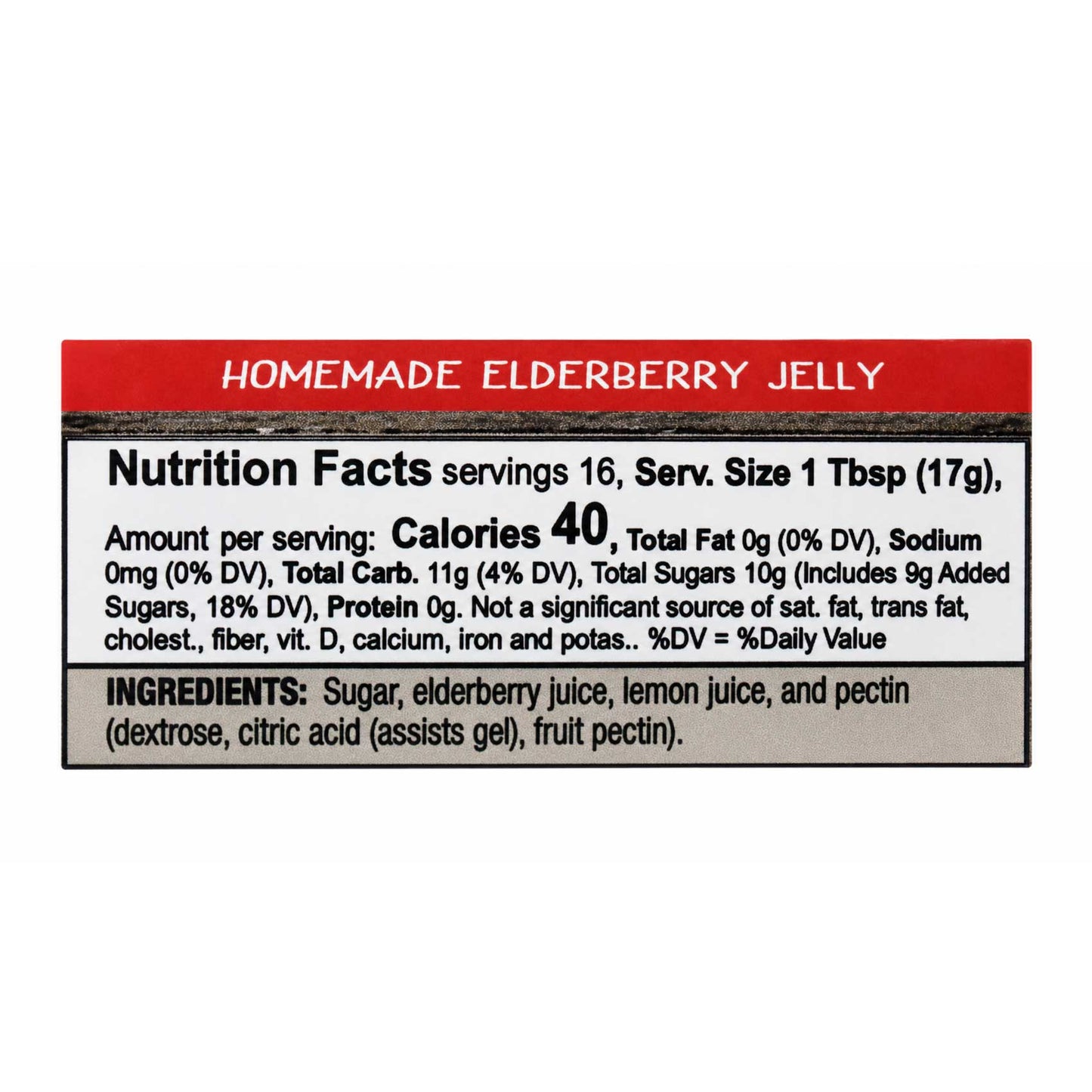 Elderberry Jelly | 9 oz | Nutt Family Jams & Jellies