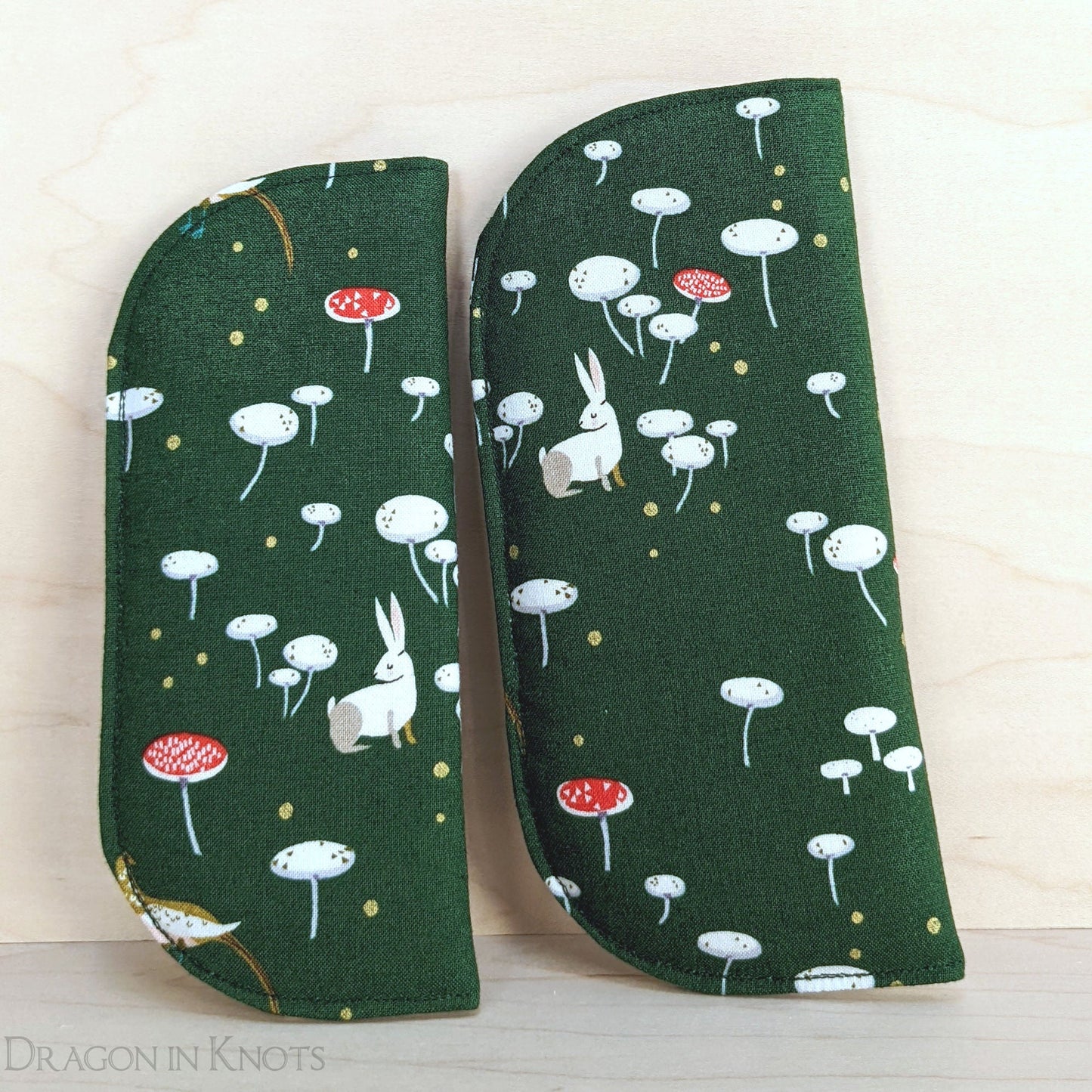 Mushroom and Rabbit Soft Eyeglass Case - S M