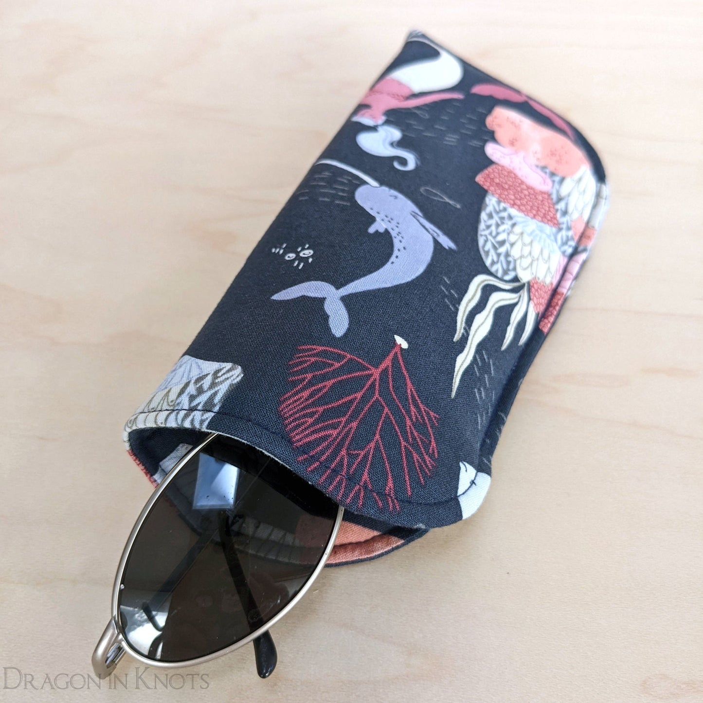 Ocean Animals Soft Eyeglass Case - S M