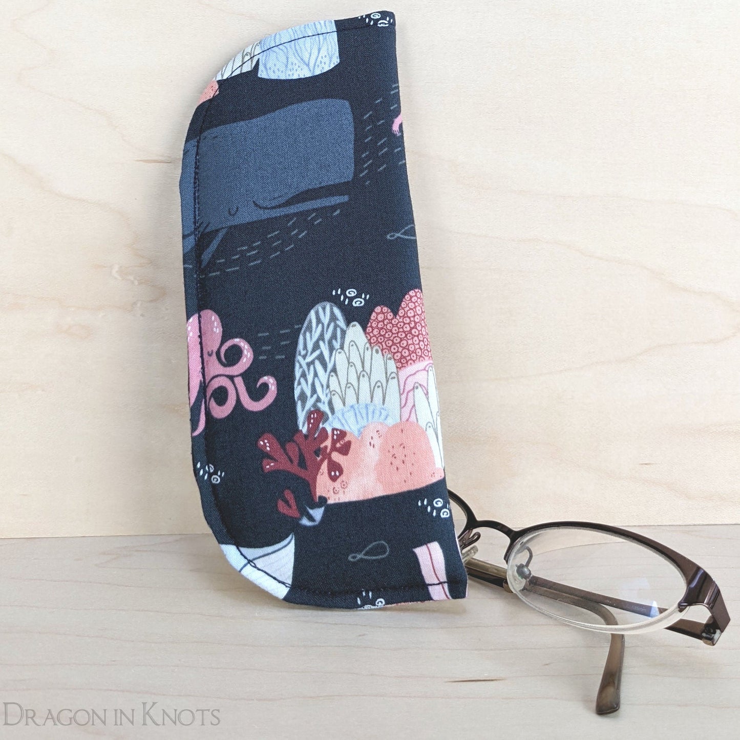 Ocean Animals Soft Eyeglass Case - S M