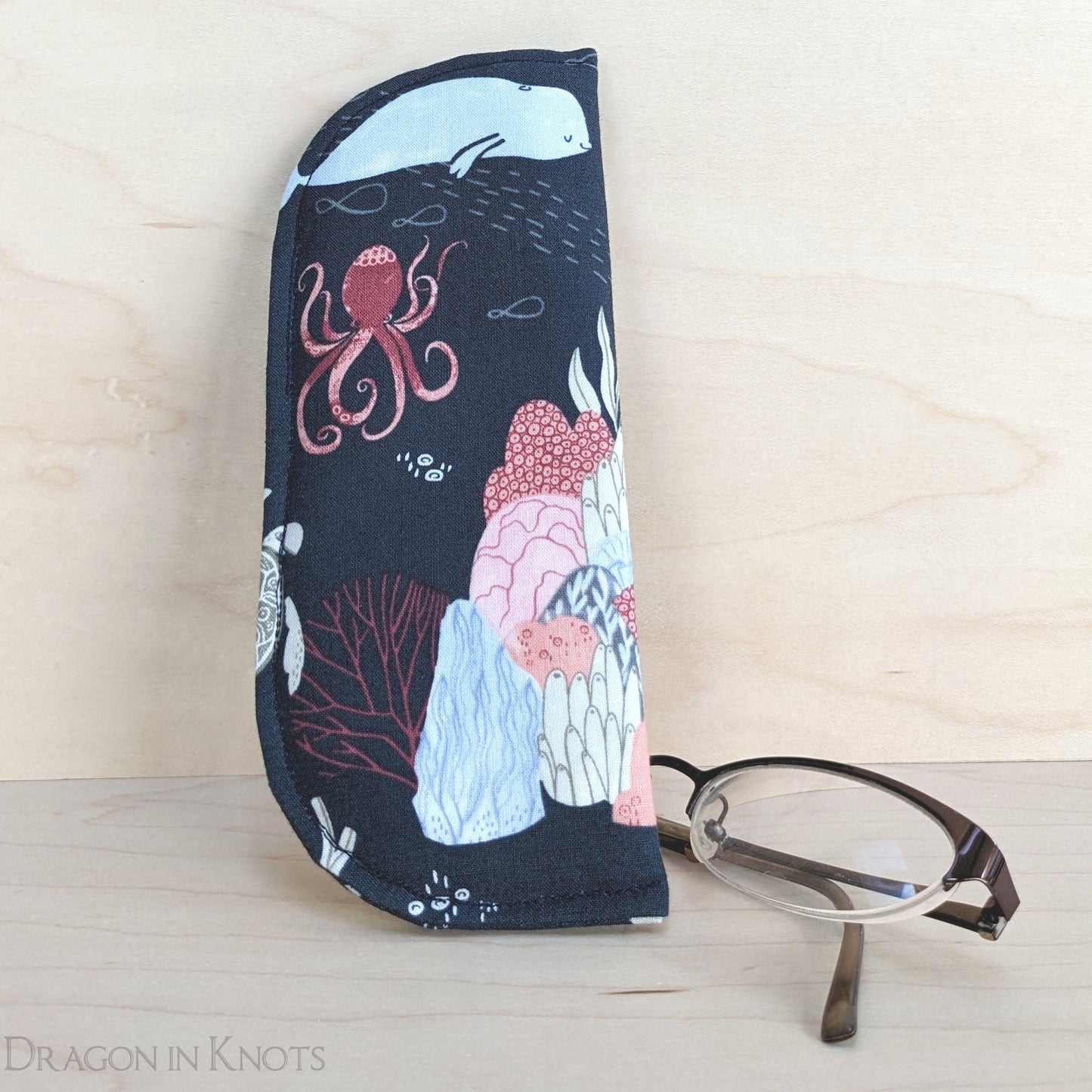 Ocean Animals Soft Eyeglass Case - S M