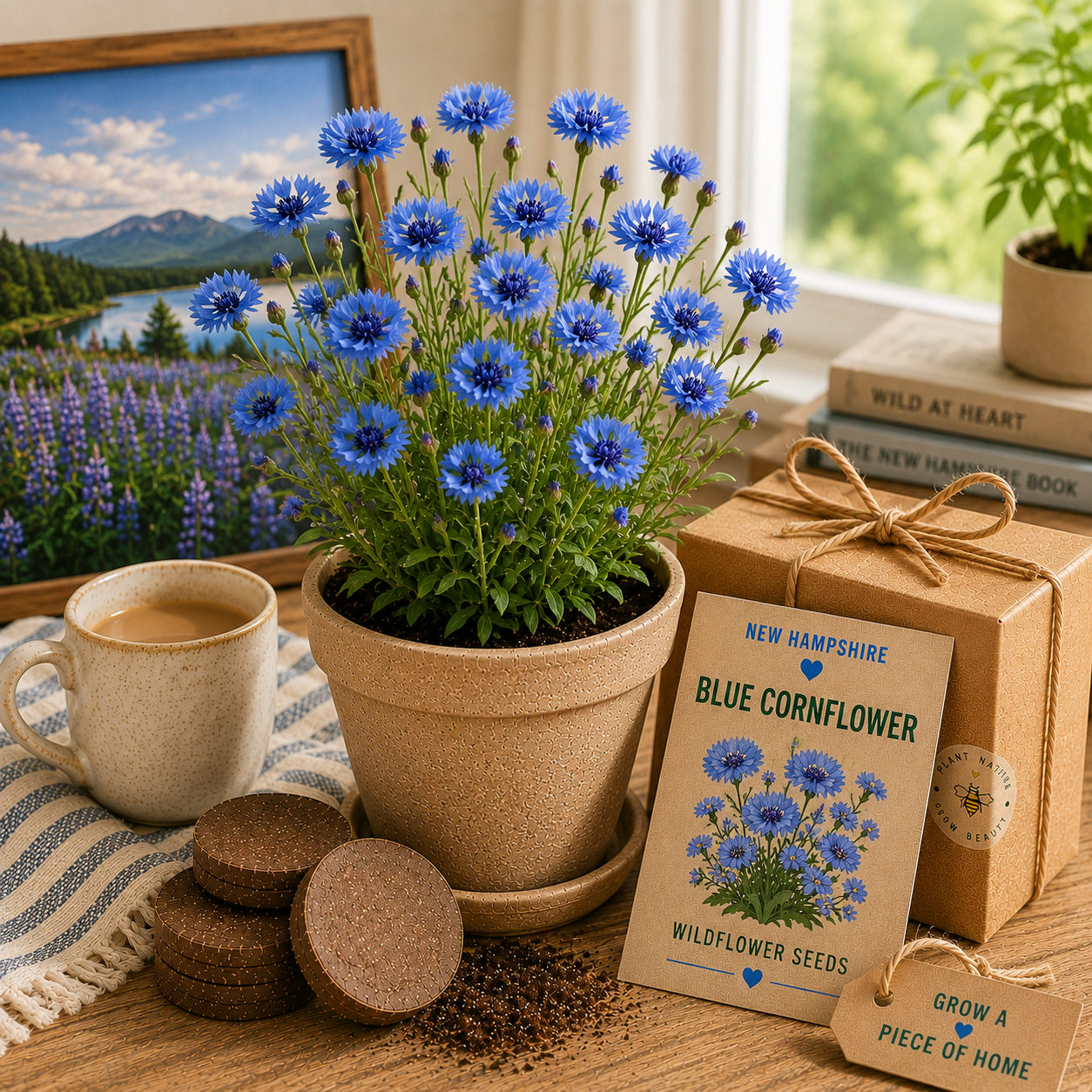 New Hampshire Blue Cornflower Wildflower Grow Kit
