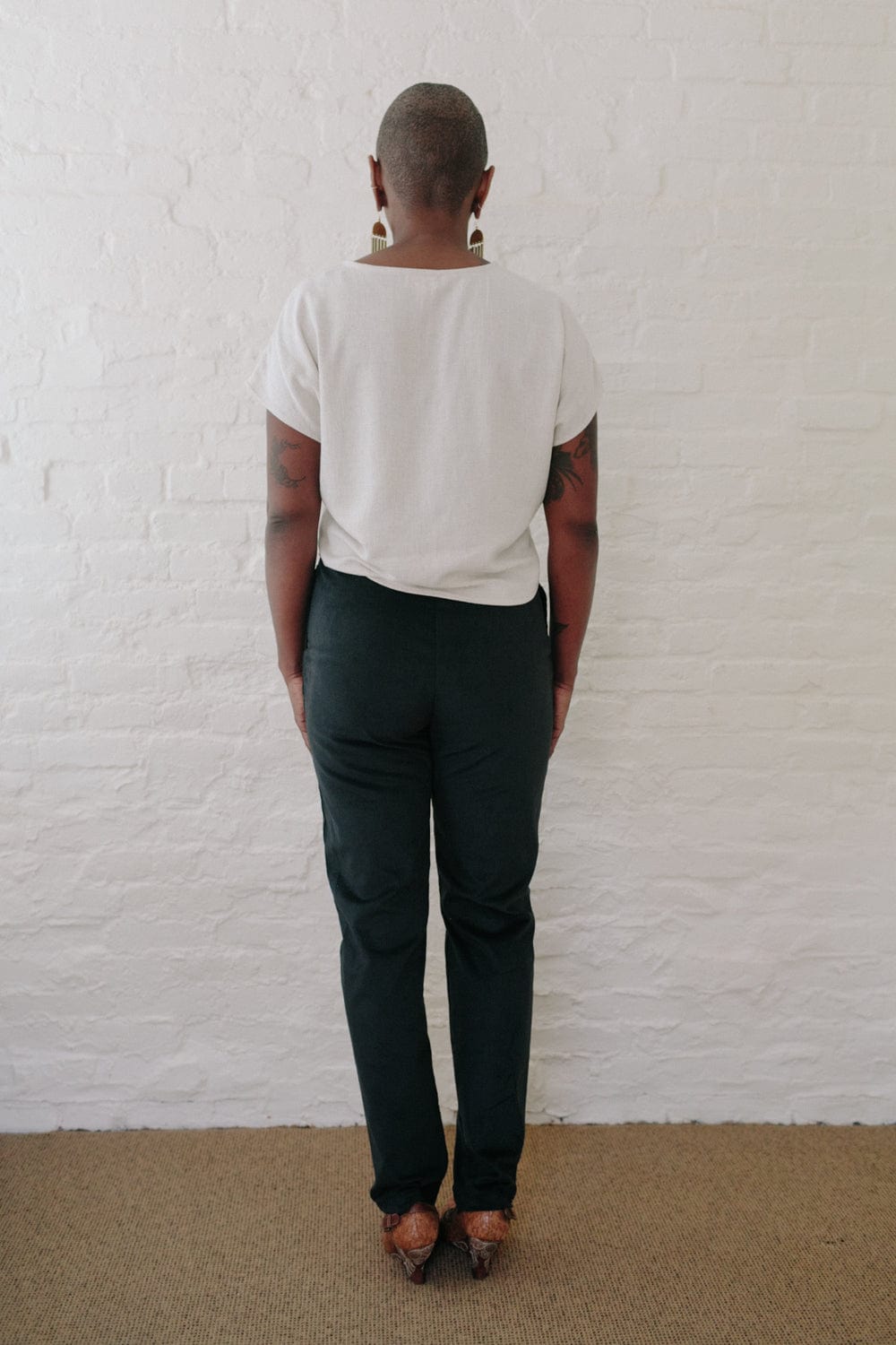 Dolman Top in Oat Irish Linen