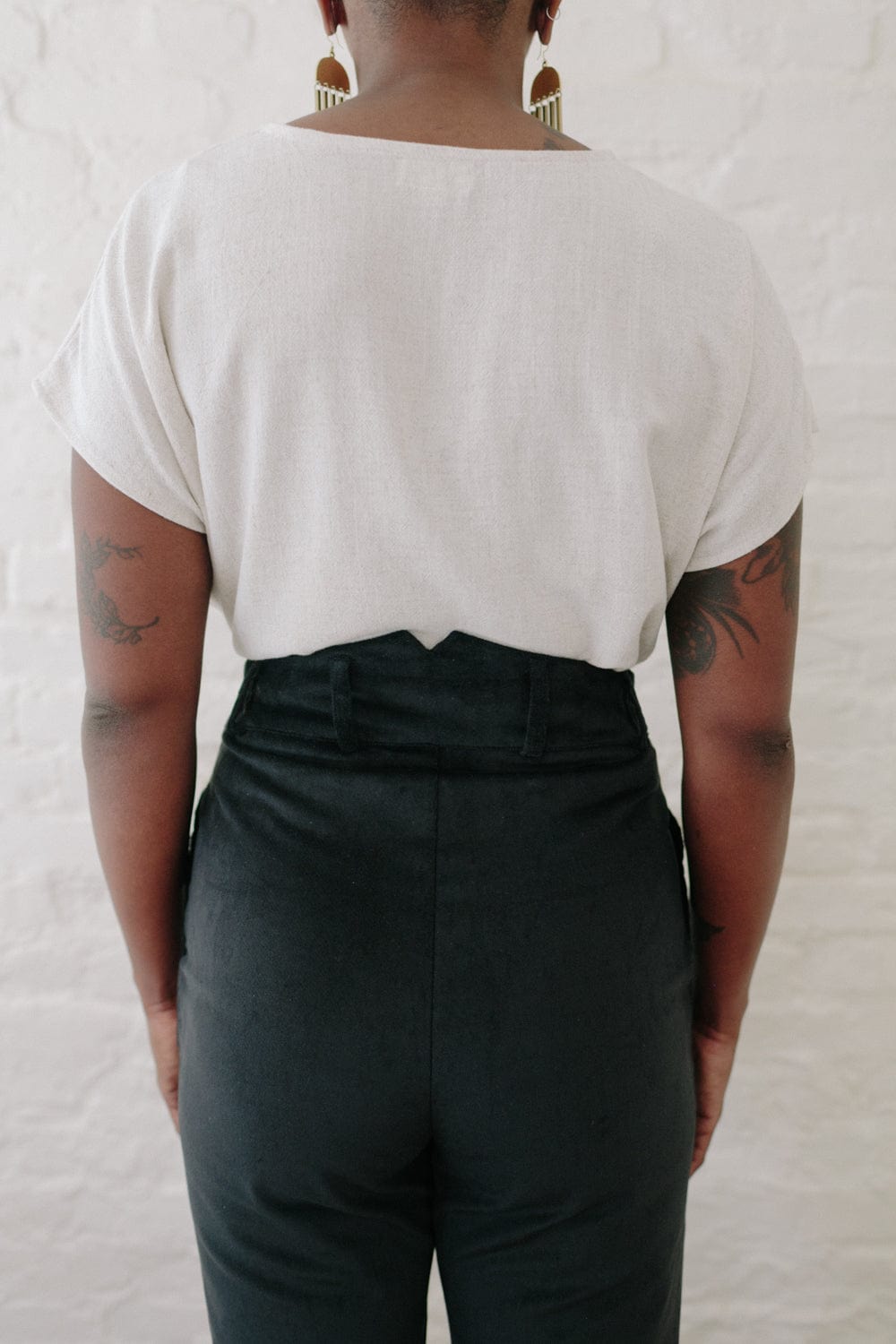 Dolman Top in Oat Irish Linen