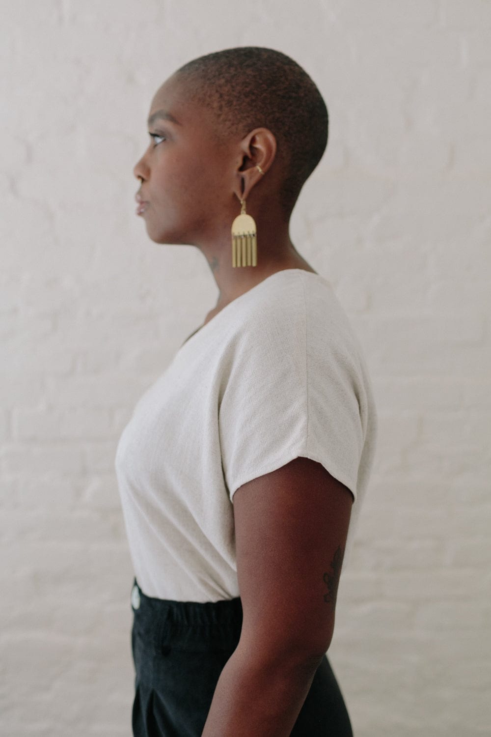 Dolman Top in Oat Irish Linen