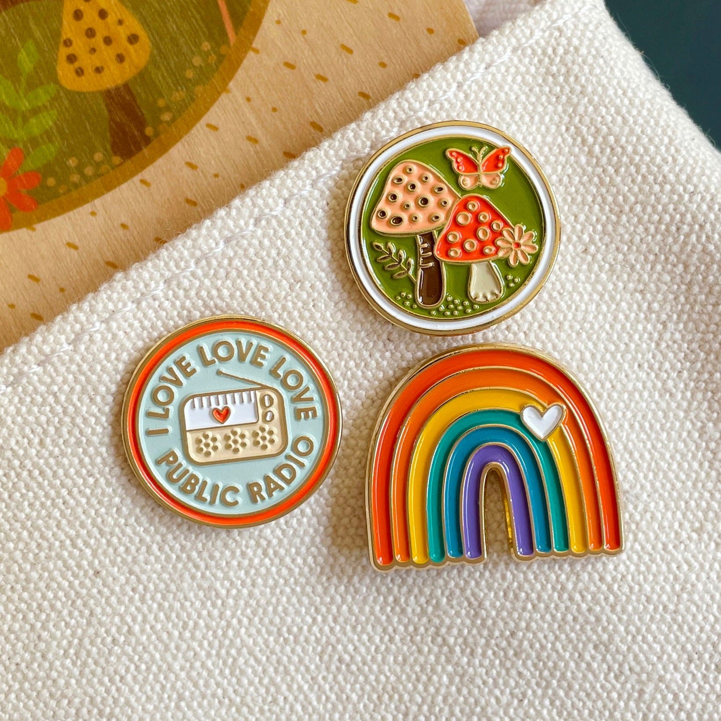 Rainbow Vibes Enamel Pin