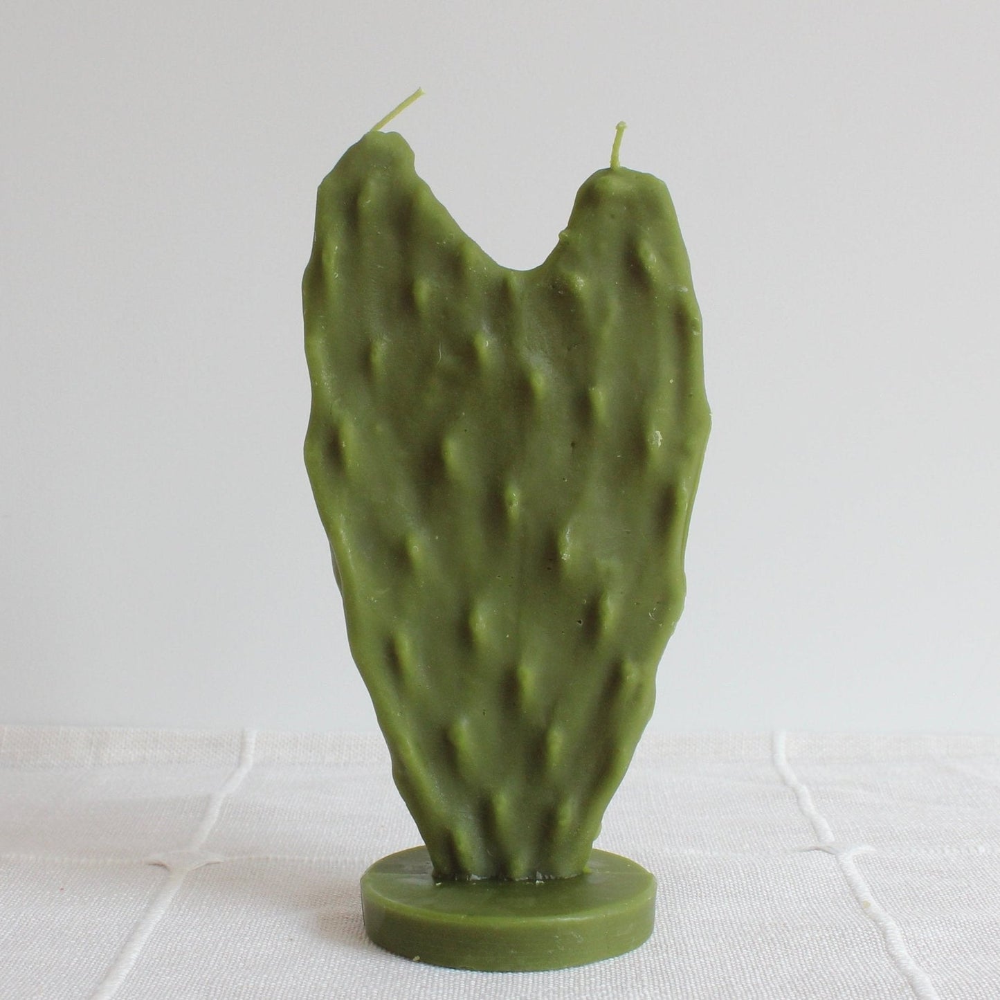 Heart Nopal Cactus Beeswax Candle