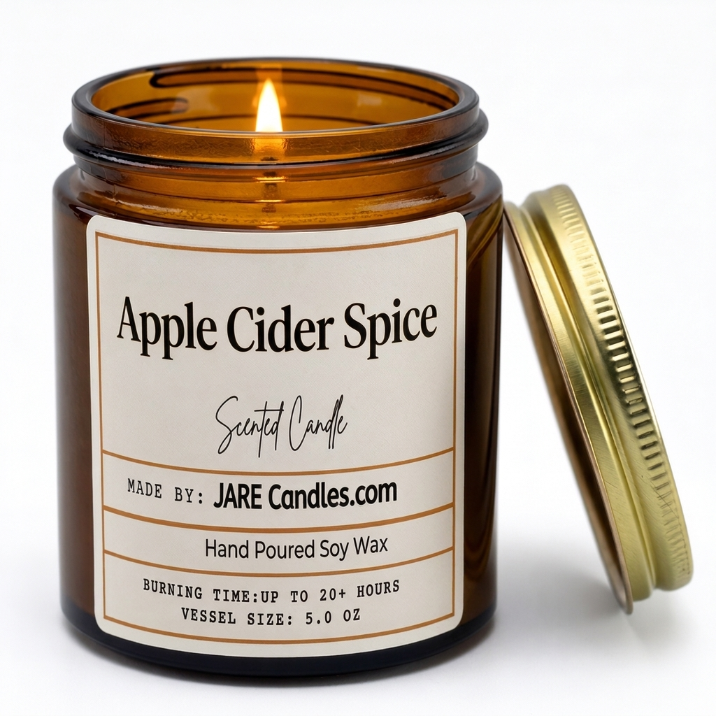 Apple Cider Spice - Spiced Apple & Cinnamon Soy Wax Candle