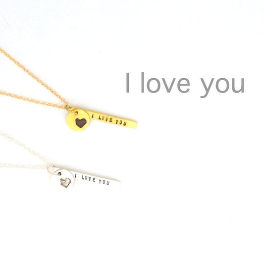 I love you - Quote Necklace