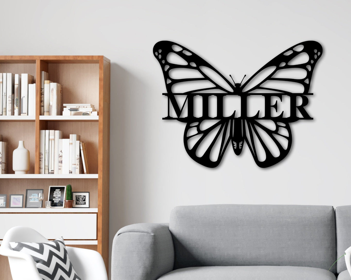 Butterfly Wall Art Metal Sign